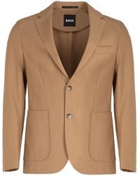 BOSS - Single-Breasted Two-Button Jacket - Lyst
