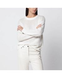 Lisa Yang - Cream Lova Cashmere And Silk Sweater - Lyst