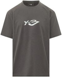 Y-3 - Logo Ls Tee - Lyst