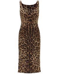 Dolce & Gabbana - Dolce & Gabbana Silk Charmeuse Dress - Lyst