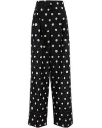 Fendi - Silk Wide-Leg Pant - Lyst