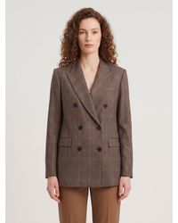 SUTTON NEW YORK - Double-Breasted Jacket - Lyst
