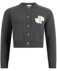 Patou - Cardigan With Logo - Lyst