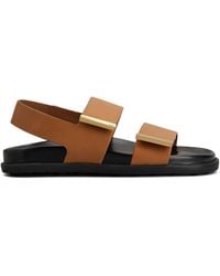 Tod's - Leather Slingback Sandals - Lyst