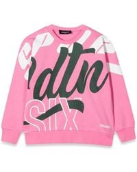 DSquared² - Crewneck Sweatshirt Allover Writing - Lyst