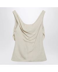 Brunello Cucinelli - Cream-Colored Top - Lyst