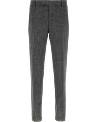McQueen - Embroidered Wool Cigarette Pant - Lyst