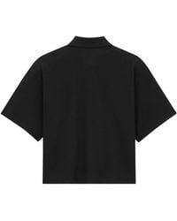 Saint Laurent - Oversized Cotton Polo Shirt - Lyst