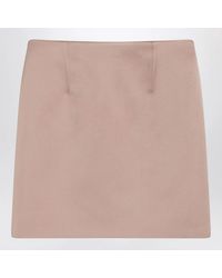 Chloé - Short Satin Pencil Skirt - Lyst