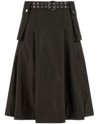 Ganni - 'Duchesse Nylon Pleated' Skirt - Lyst