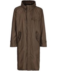Herno - Hooded Techno Fabric Raincoat - Lyst