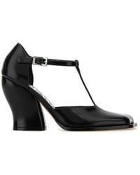 Loewe - Leather T-Bar Pumps - Lyst