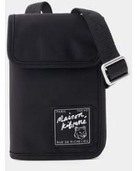 Maison Kitsuné - Maison Kitsuné "The Traveller" Neck Pouch - Lyst
