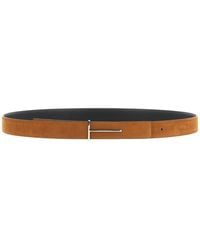Tom Ford - 'Slim T' Reversible Belt - Lyst