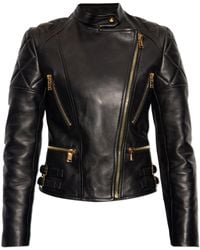 Versace - Lamb Leather Jacket - Lyst