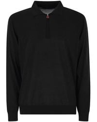 Kiton - Wool Polo Shirt - Lyst