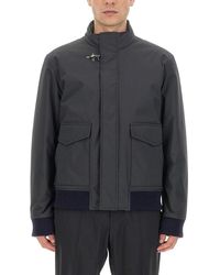 Fay - Nylon Bomber Jacket - Lyst