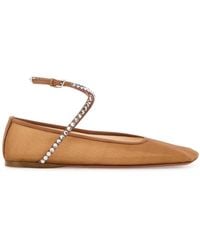 AMINA MUADDI - Mesh Ane Ballerinas - Lyst