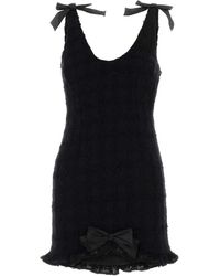 Alessandra Rich - Boucle Mini Dress - Lyst