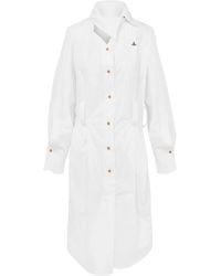 Vivienne Westwood - Shirt Collar Midi Dress - Lyst