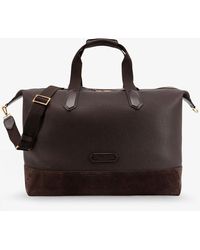 Tom Ford - Leather Travel Bag With Suede Inserts - Lyst