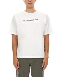 Aspesi - Graphic Crew Neck T-Shirt - Lyst