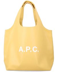 A.P.C. - Ninon Tote Bag With Logo - Lyst