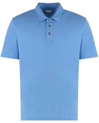 Bottega Veneta - Cotton-Piqué Polo Shirt - Lyst