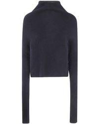 Rick Owens - Long Sleeves Crater Neck Tee - Lyst