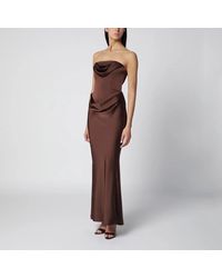 ROTATE BIRGER CHRISTENSEN - Strapless Maxi Dress With Bodice - Lyst