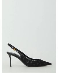 Dolce & Gabbana - Dolce&Gabbana Taormina Lace Slingback Pumps - Lyst