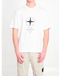 Stone Island - Regular Fit T-Shirt With “Light Compass” Print - Lyst