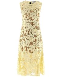 Self-Portrait - Self Portrait Crochet Lace' Midi Dress - Lyst