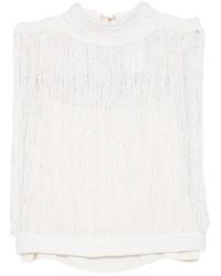 Fabiana Filippi - Wool And Silk Blend Top - Lyst