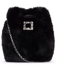 Roger Vivier - Tres Vivier Aumoniere Fur - Lyst