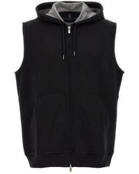 Brunello Cucinelli - Cotton Sleeveless Jacket Clothing - Lyst