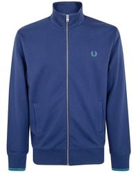 Fred Perry - Zip Through Sweatshirt - Lyst