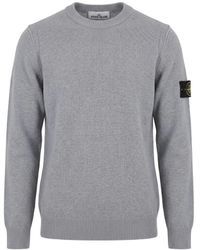 Stone Island - Maglione Girocollo Lambswool - Lyst