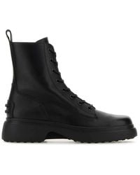 Tod's - Leather Ankle Boots - Lyst