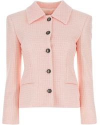 Alessandra Rich - Sequin Checked Tweed Jacket - Lyst