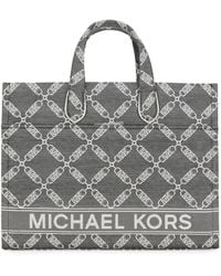 MICHAEL Michael Kors - Large Gigi Logo Jacquard Tote Bag - Lyst