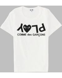 COMME DES GARÇONS PLAY - Kids Cotton Short-Sleeve T-Shirt With Mini Heart Graphic - Lyst