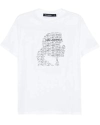 KARL LAGERFELD - Graphic Print T-Shirt - Lyst