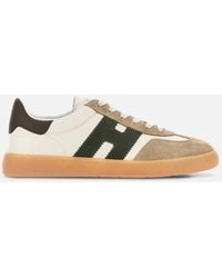 Hogan - Calf Suede Calf Leather Flat Shoes - Lyst