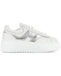 Hogan - H-Stripes Leather Sneakers - Lyst