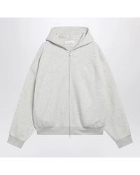 Fear Of God - Light Mélange Cotton Fleece Zipup Sweatshirt - Lyst