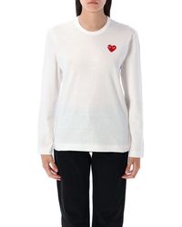 COMME DES GARÇONS PLAY - Heart Long-Sleeve T-Shirt - Lyst