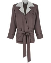 The Attico - Dressing Gown Blazer - Lyst