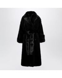 BB COUTURE - Jackie Doublebreasted Coat With Belt - Lyst