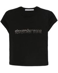 Alexander Wang - "Baby" Tee With "Hotfix Graphic" T-Shirt Clothing - Lyst